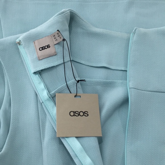 ASOS A Line Dress in Light Blue - Picture 4 of 4